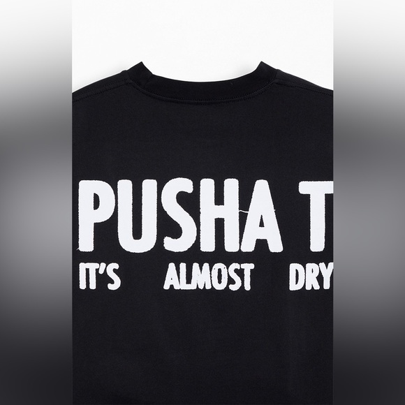 Pusha T PacSun It's Almost Dry NWOT Black T-Shirt - Picture 4 of 7